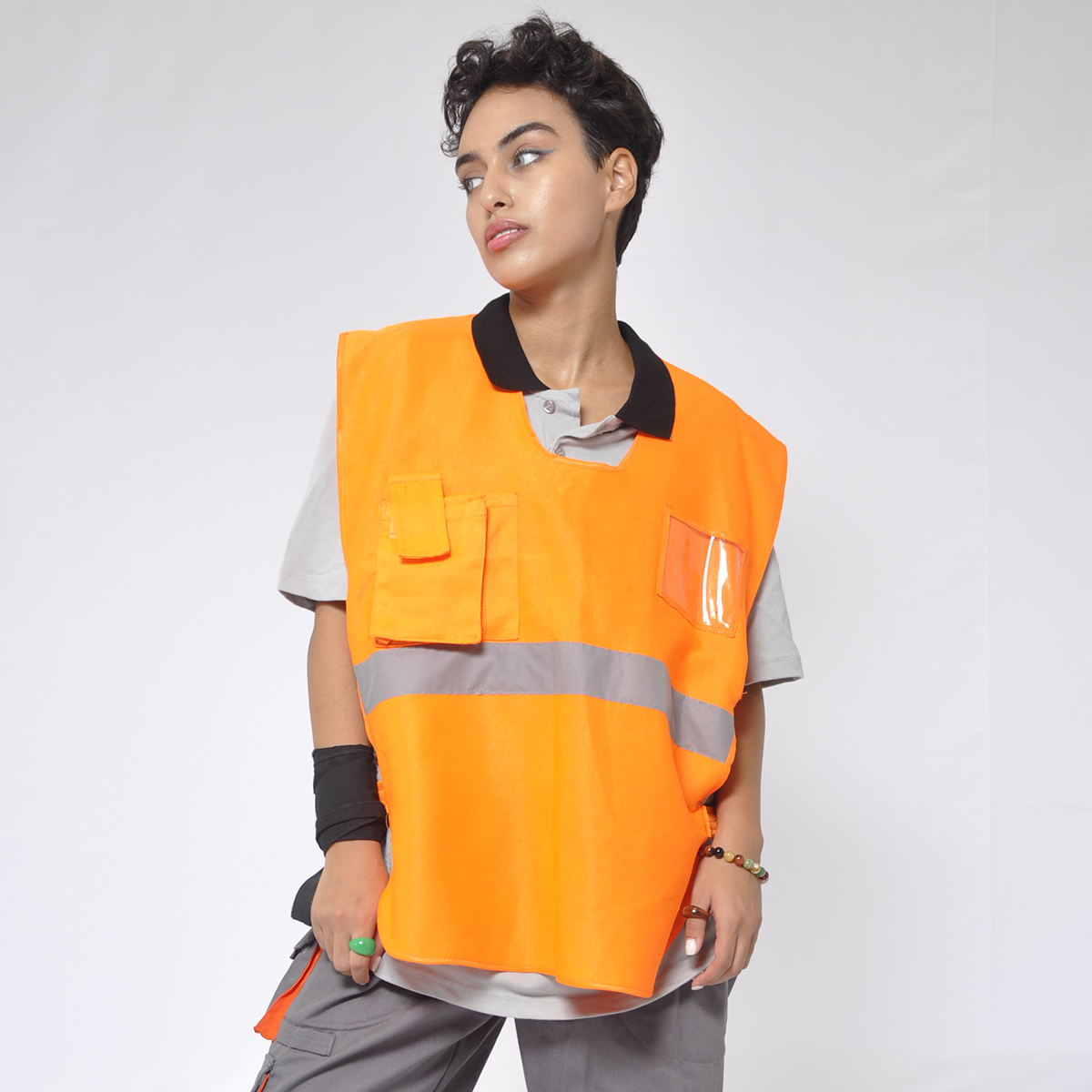 Reflektorlu Jilet  Narıncı Rəng