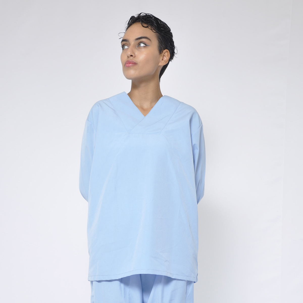V-neck nurse uniform