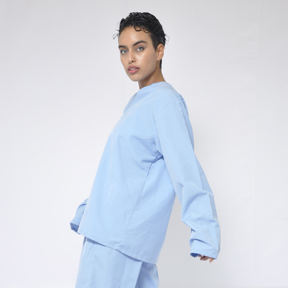 V-neck nurse uniform