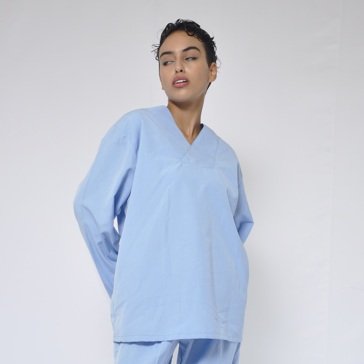 V-neck nurse uniform