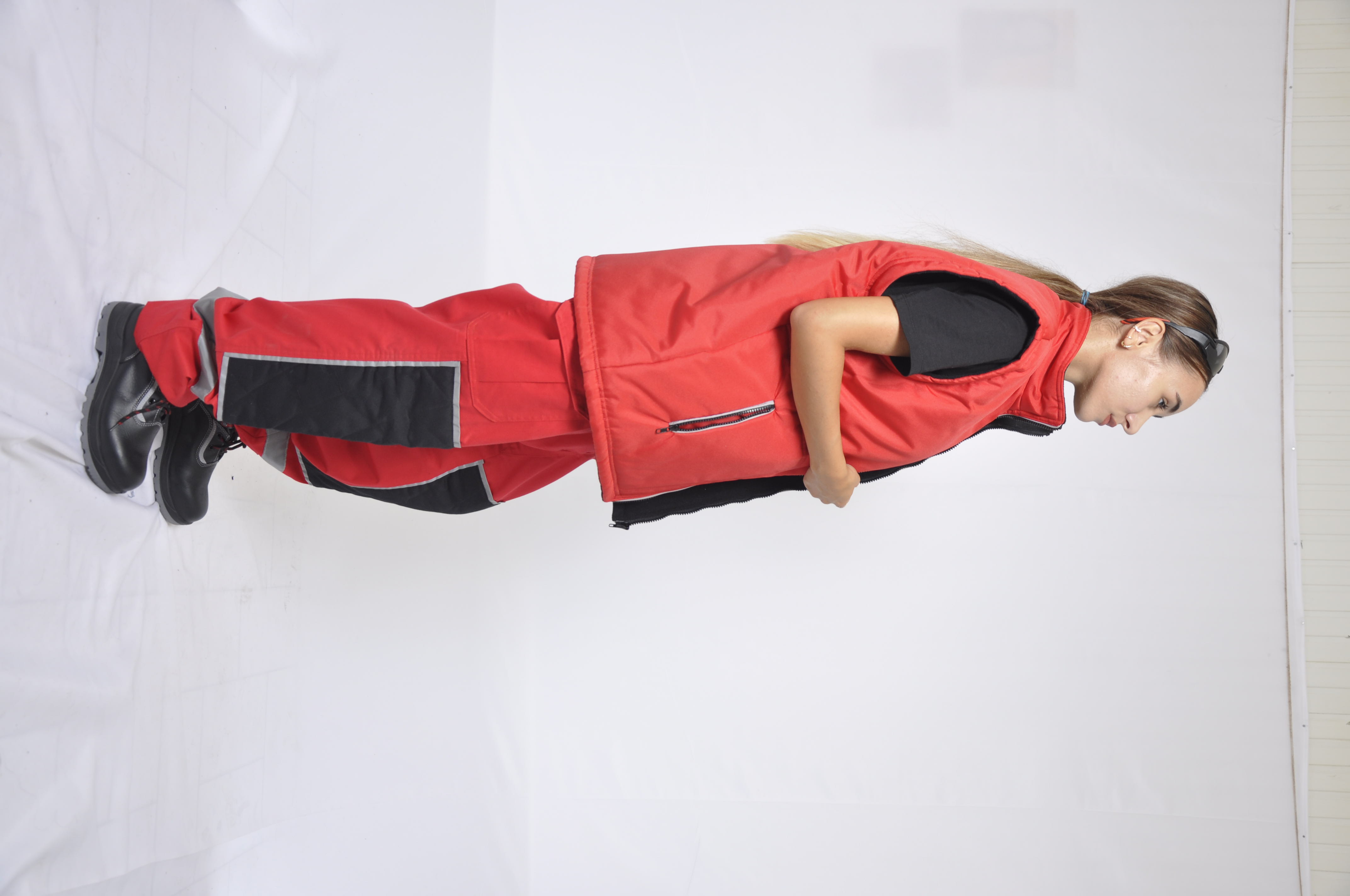 Kırmızı softshell yelek