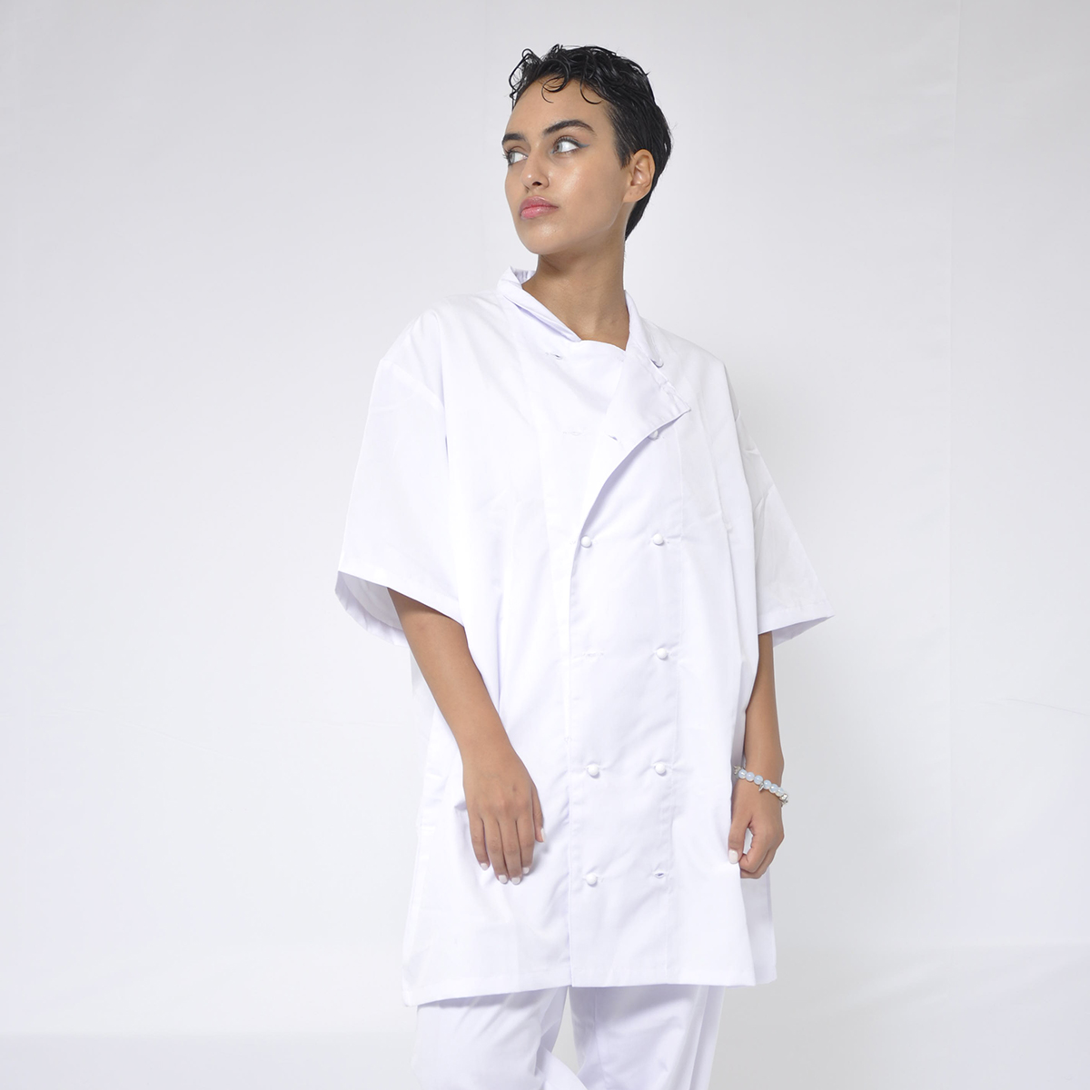 multi-button cook uniform