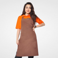 Asqılı Fartuk -Önlük Qəhvəyi Rəng