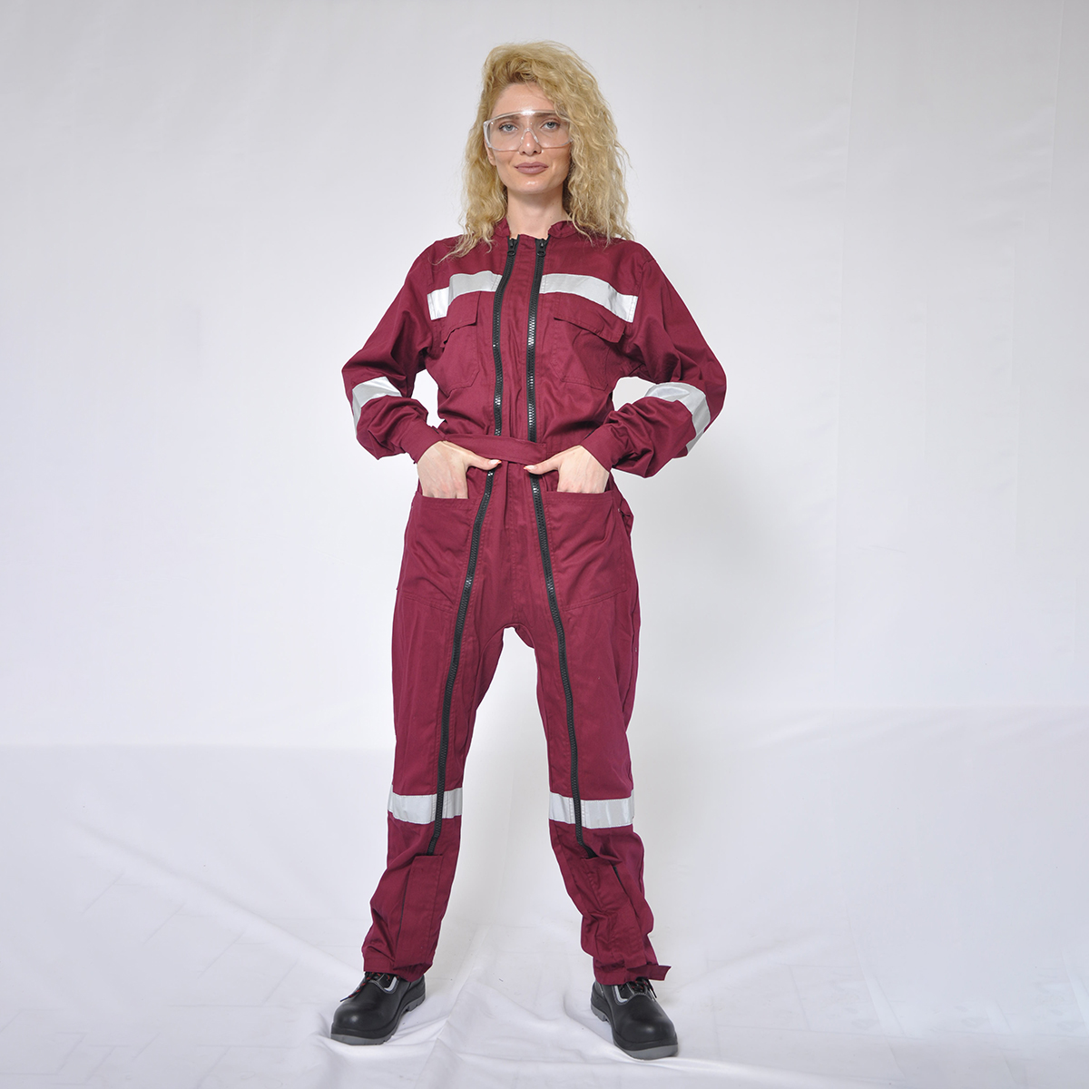 Kombat Reflektorlu Kombinezon - Yüksək Görünürlük və Tam Qoruma