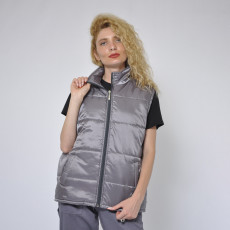 gray work vest