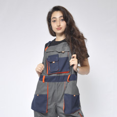 Kombinezonlar- Qadın İşçi Kombinezonu Boz Rəng